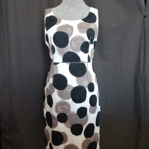 Ann Taylor | Black White and Grey Sheath Dress
